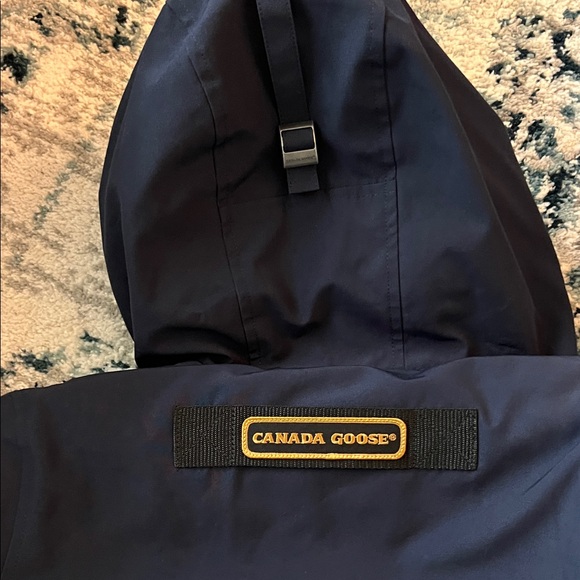 New Canada Goose Canmore Parka Navy Blue Hooded XS - Picture 8 of 13